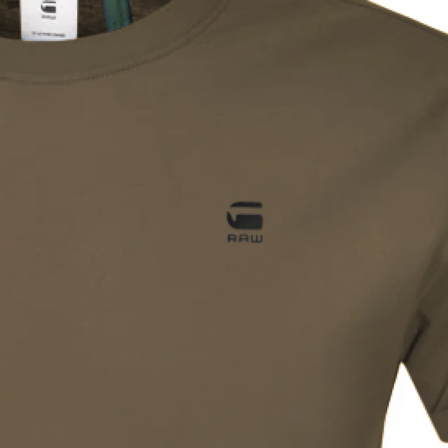 Alternative Image for ProductG Star Raw Lash Logo T Shirt Khaki3